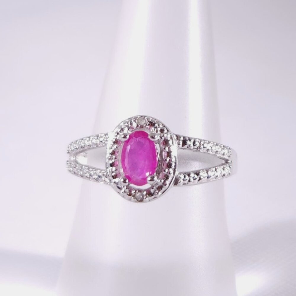 Natural Ruby Ring Size 6.75